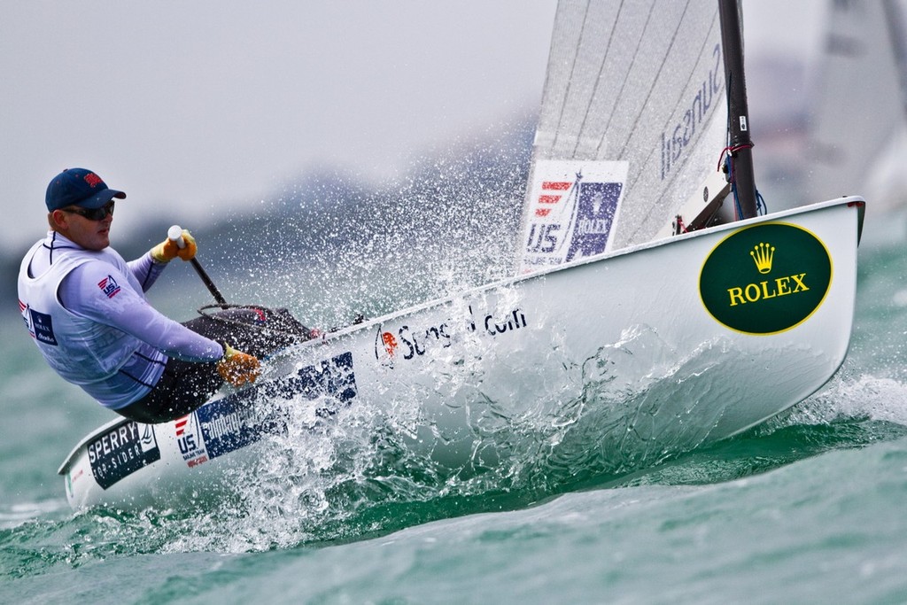 Zach Railey US Finn at Rolex Miami OCR Credit: Amroy Ross (c) US Sailing Team AlphaGrapics - Perth 2011 ISAF Sailing World Championships © Amory Ross http://www.amoryross.com